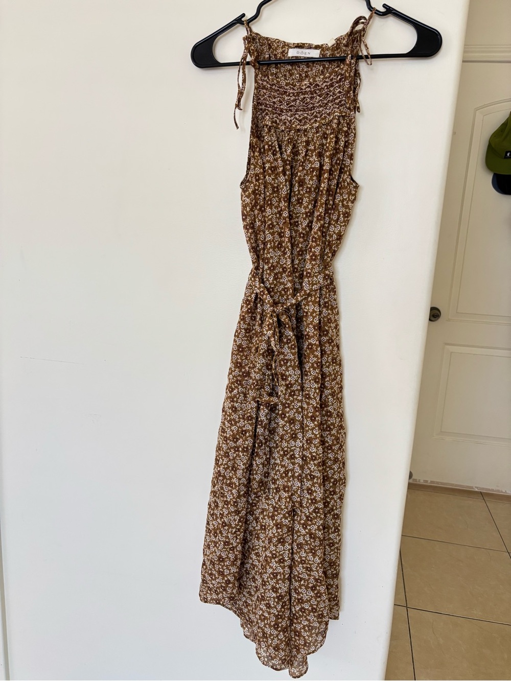 Doen Thoreau smocked Midi Dress